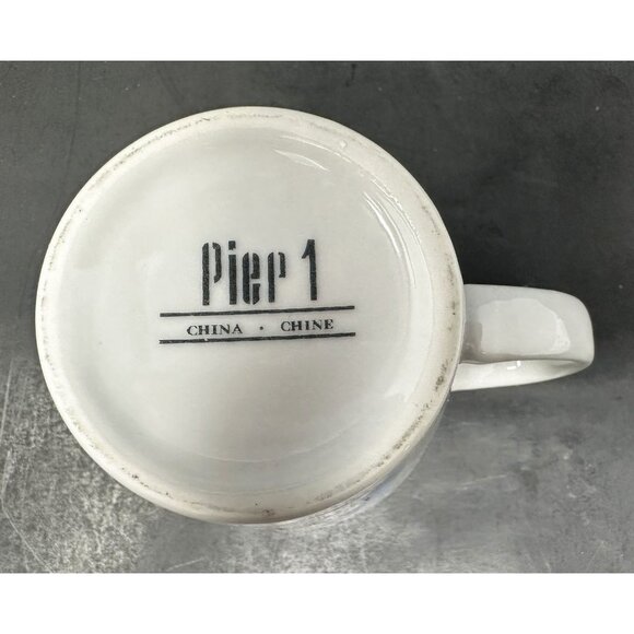 PIER 1 COOKIES COCOA FOR SANTA CLAUS Mug & Plate Set Smiling Snowman Christmas - Picture 15 of 15